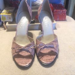 Franco Sarto Pink Heels Sz 7.5M
