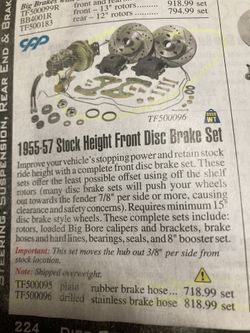 New Kit For 55/57 Disc Brake For Stock