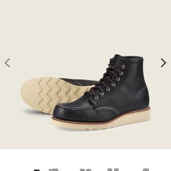 SIZE 8 RED WING THE CLASSIC MOC WATERPROOF LEATHER SOFT TOE BOOTS BRAND NEW