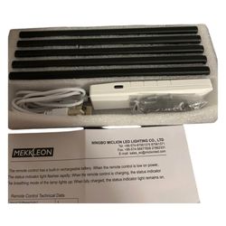 Mekkleon Under Cabinet LED Lights 5 Pack Rechargeable Remote M3-LB67-200
