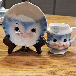 Lefton Miss Priss Child's Mug & Bowl