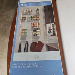 Closetmaid 4 Tier Adjustable Door And Wall Rack
