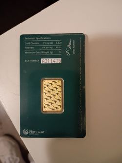 Australian Perth Mint 10gram Gold Bullion