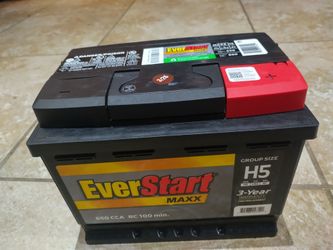 Everstart Maxx. New Battery group H5-47, 650 to 800 Acc. Made 3/2026, ready to work. The price is $145 cash