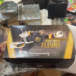 Wow ! Rare And Scarce Very Limited Las Vegas Golden Knights - VGK- Marc-Andre Fleury Statue Only $40 Gold Version !! Nice ! Collectible 