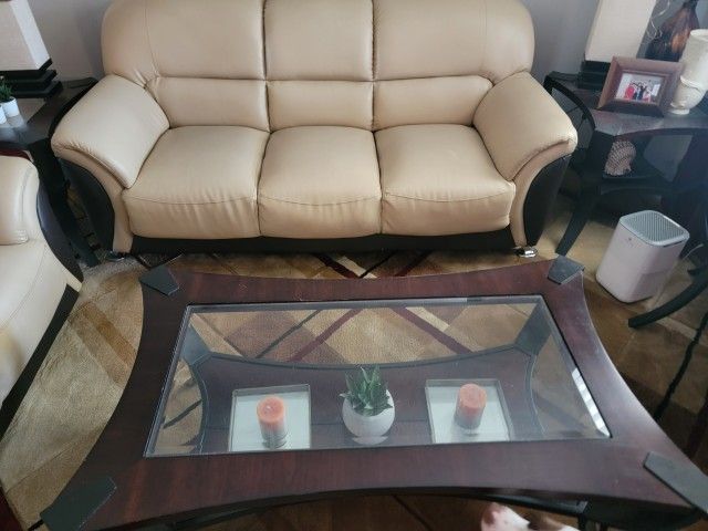 Couch , Love Seat And Tables