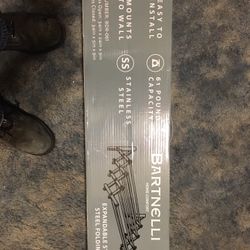 New In Package extendable stainless steel folding rack only $40 firm