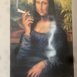 Studio B Mona Lisa with a Joint Poster Print (24 x 36)