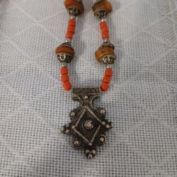 Antique Mauritanian Cross Berber Necklace