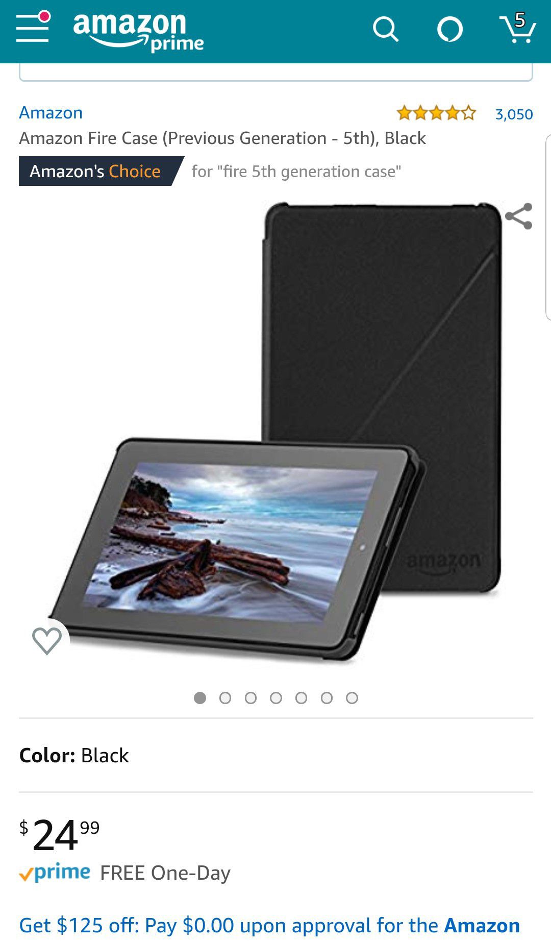 Amazon fire case for 5th generation tablet