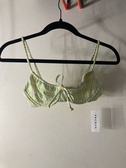 Green-ish Yellow Bikini Top
