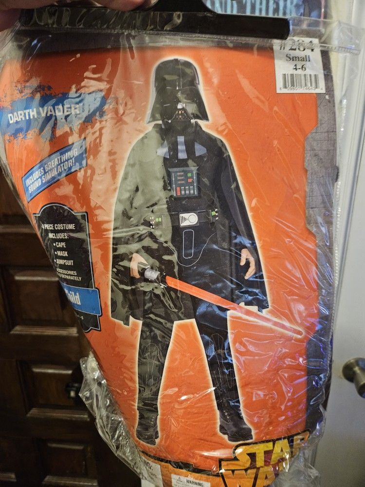 Darth Vader Costume boys 4-6