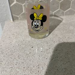 Vintage Minnie Mouse Juice Glass 