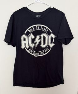 Black Back in Black World Tour 1980–1981 AC/DC Graphic T-Shirt