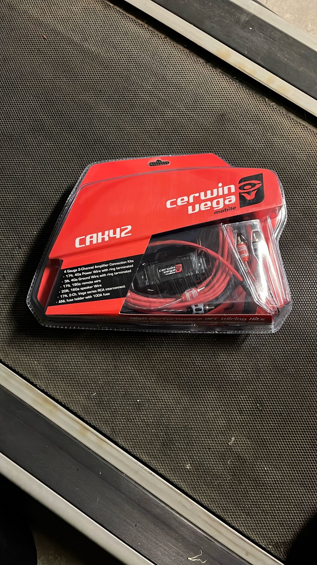 Cerwin Vega 4 Gauge Full Amplifier Installation Kit Oxygen Free Copper High End Wires And Fuse