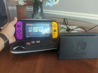 Nintendo Switch Console (Dock, SD Card, Games, Controller)