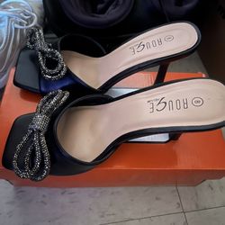 Black Coquette heels