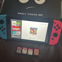 Nintendo Switch With 4 Games 