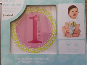 New first year belly stickers