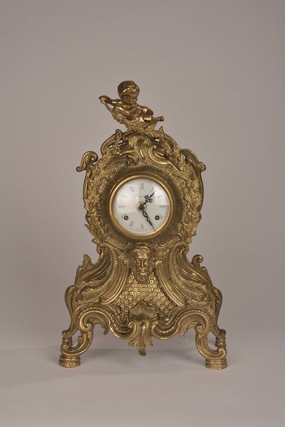 Reloj De Oro Clock Franz Hermle Clock - Vintage One Of A Kind