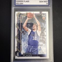 Cooper Flagg GEM MINT Rookie Card 2025 Topps Holiday Limited Edition