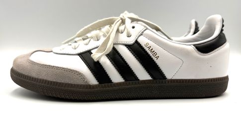 Adidas Samba OG White Black Gum Sneakers Men’s Size 7 B75806 Leather Shoes