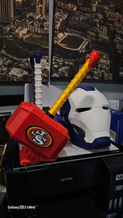 NFL Thor Hammer 3D PRINTEDReplica