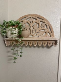 Boho white washed Shelve
