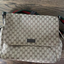Authentic Brown Gucci Monogram Bag