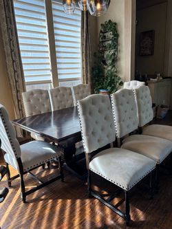 Juego de comedor de madera