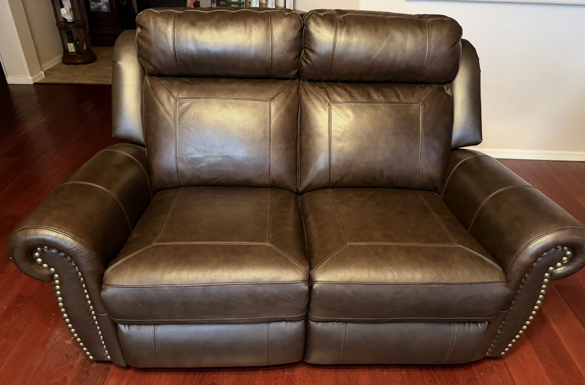 Abbyson - Leather Couch (2)