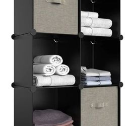 6-Cube Storage Organizer, Closet Organizer Storage Cabinet Shelf Bookcase Bookshelf