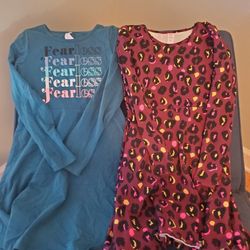 Lot Of 2 Justice Size 8 Longsleeve Dresses