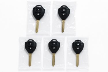 Lot of 5 Xhorse VVDI XKTO25EN Universal Wired Remote Keys Toyota Style Flat