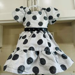 Minnie Mouse Black Polka Dot Tulle Party Dress 3T