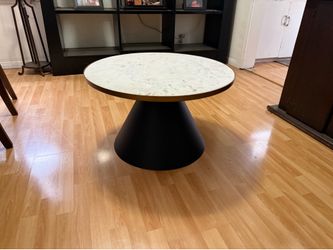 Zuri White Marble Coffee Table