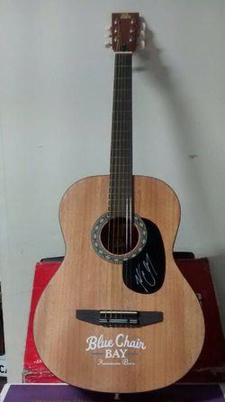 Kenny chesney autograph guitar with authentication certificate