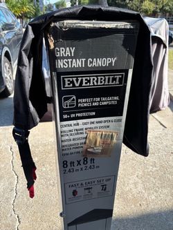 Everbilt 8x8 Gray Instant Canopy