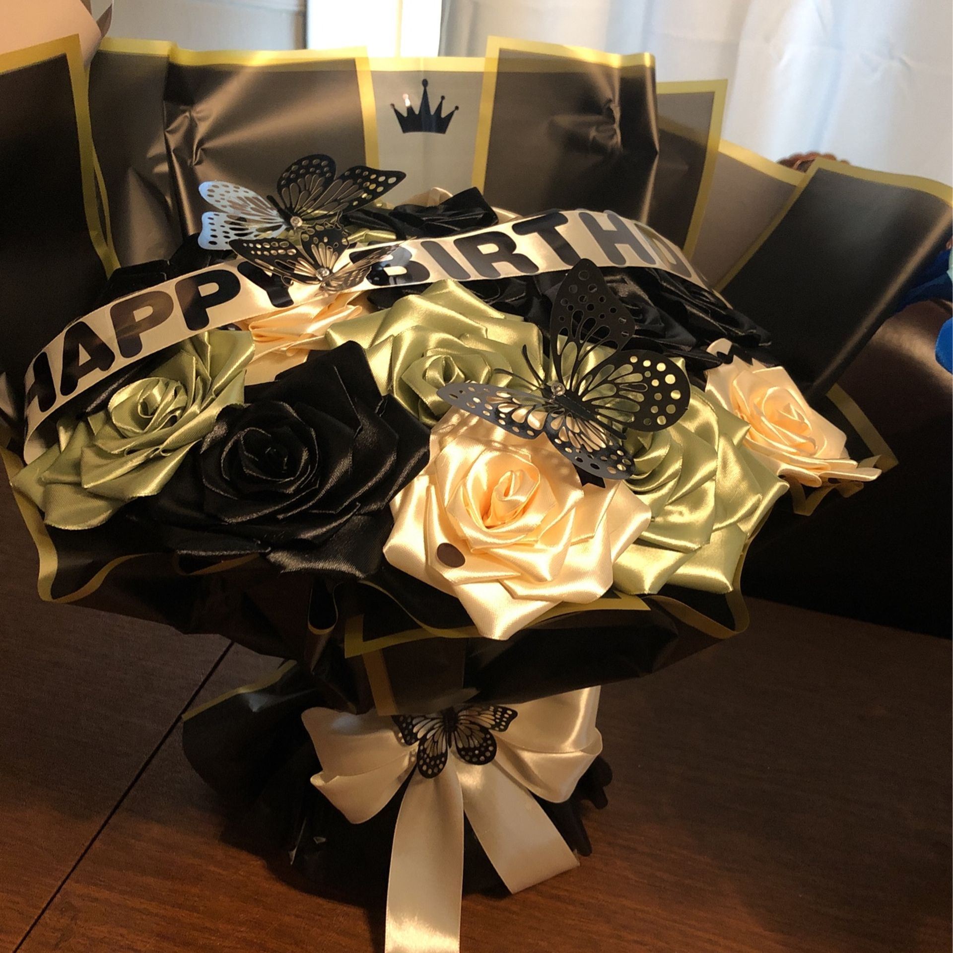 Ramo De Flores Eternas De Listón 🎀 $45