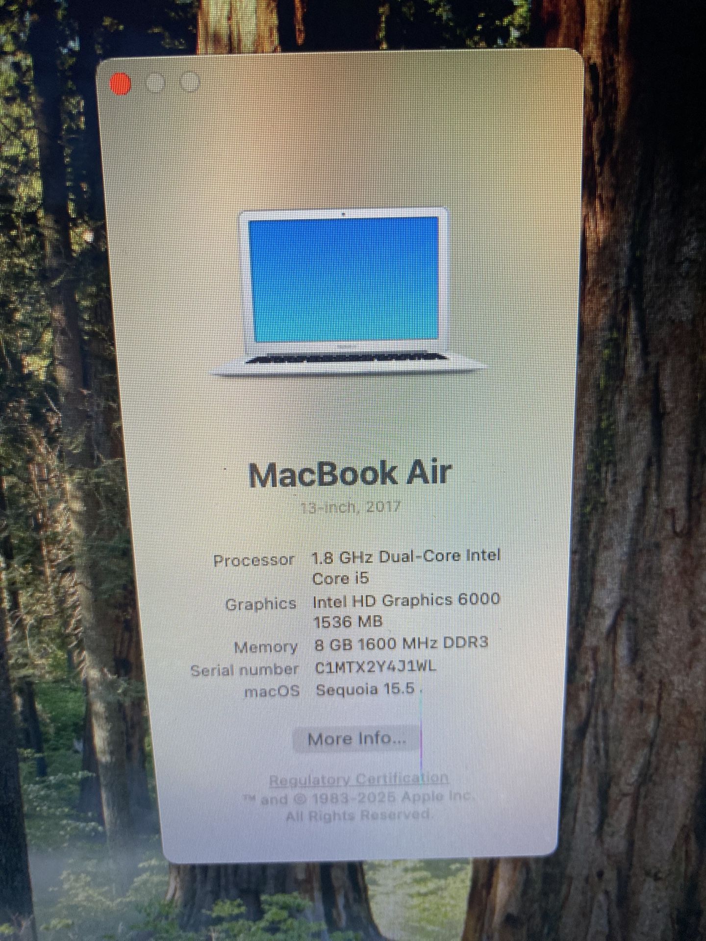 Apple MacBook Air 13” Massive Apps Fast Sequoia