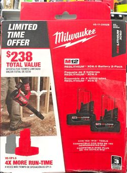 Milwaukee m12 6ah batteries