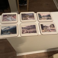 Coasters - Set of 6 - Rocky Mountain 