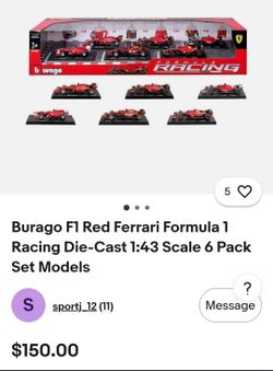 Burago f1 red ferri