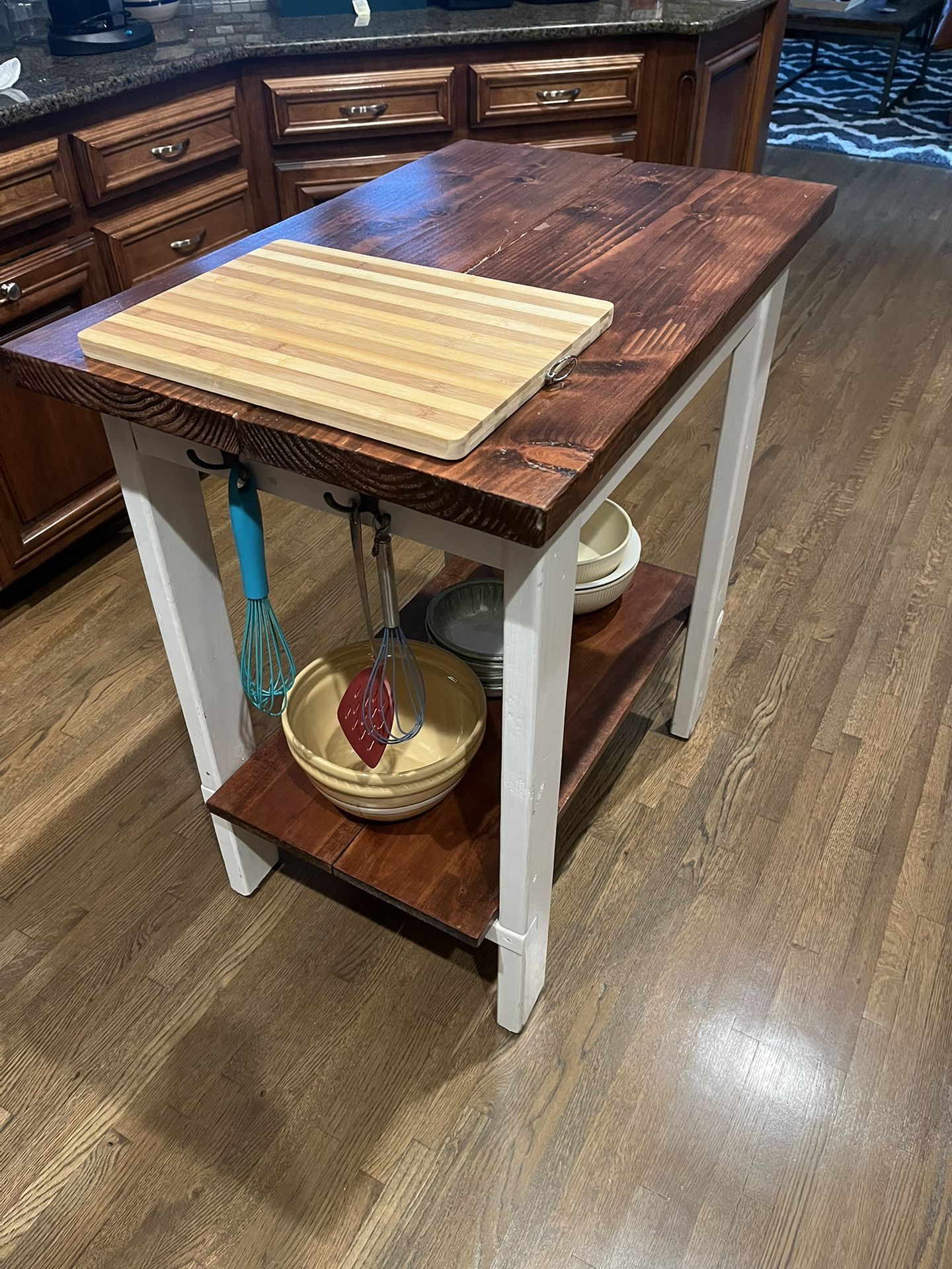 Solid Wood Kitchen Island / Storage Prep Cart