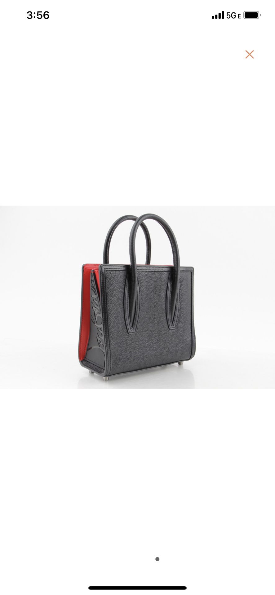 Christian Louboutin Paloma mini tote bag in Empire black calfskin