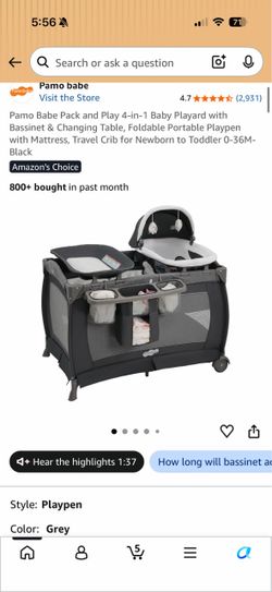Pamo babe pack and play 4-in-1