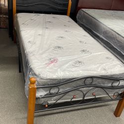 Twin Metal Bed Twin Matt $280