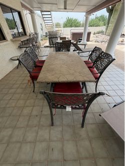 Outdoor dining table