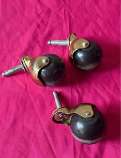 Vintage Ball caster wheels