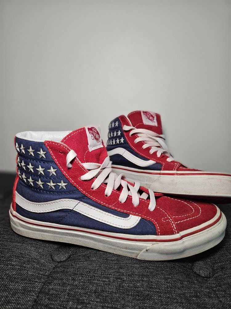 American Flag VANS High Top Sneakers